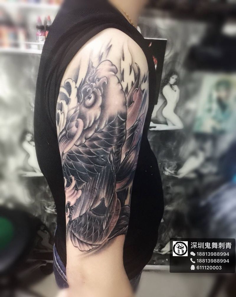 遮盖图腾纹身图片