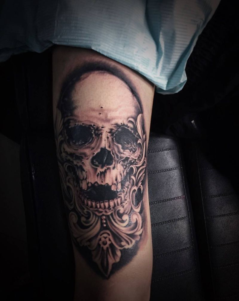 骷髅纹身图片