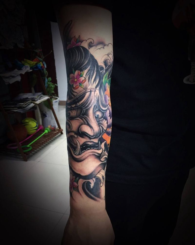 般若小臂纹身图片