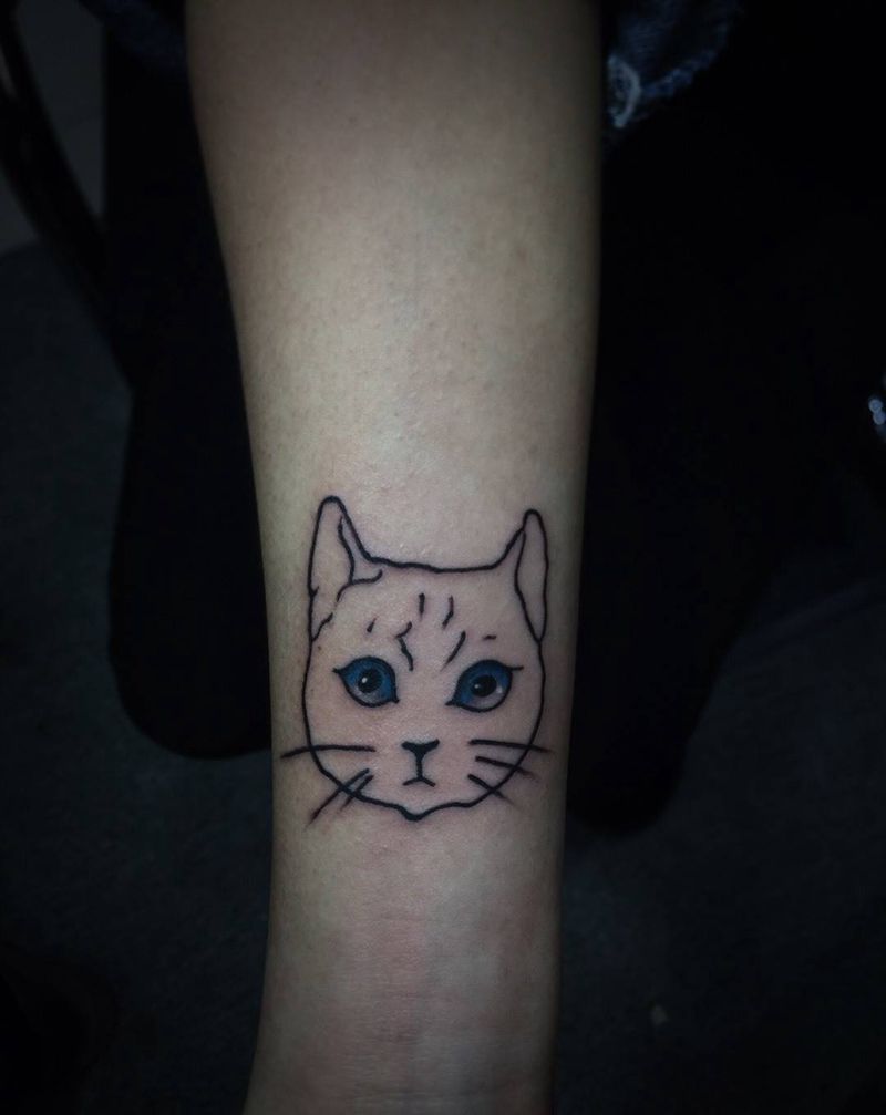 小猫纹身图片