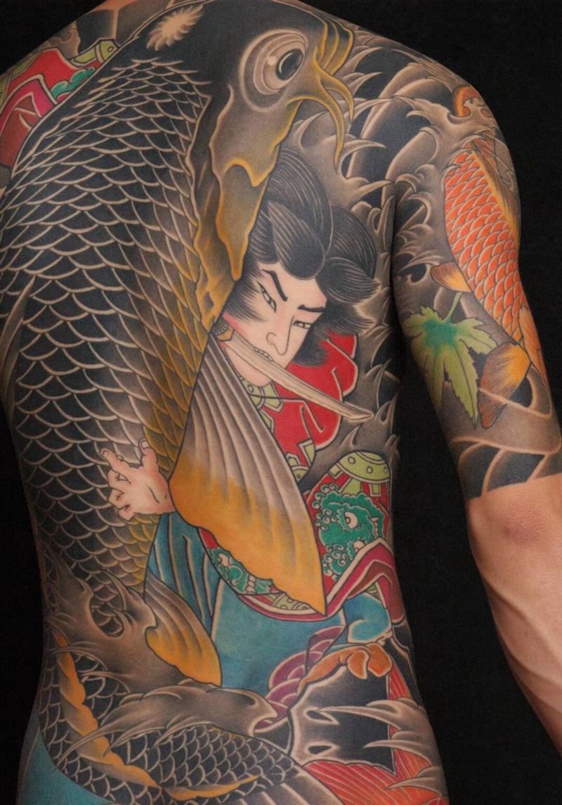 西塔鬼若丸纹身图片