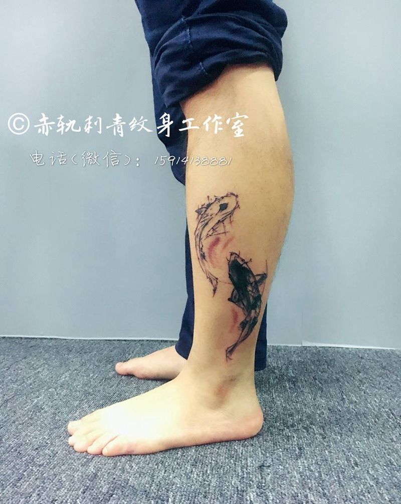 锦鲤纹身图片