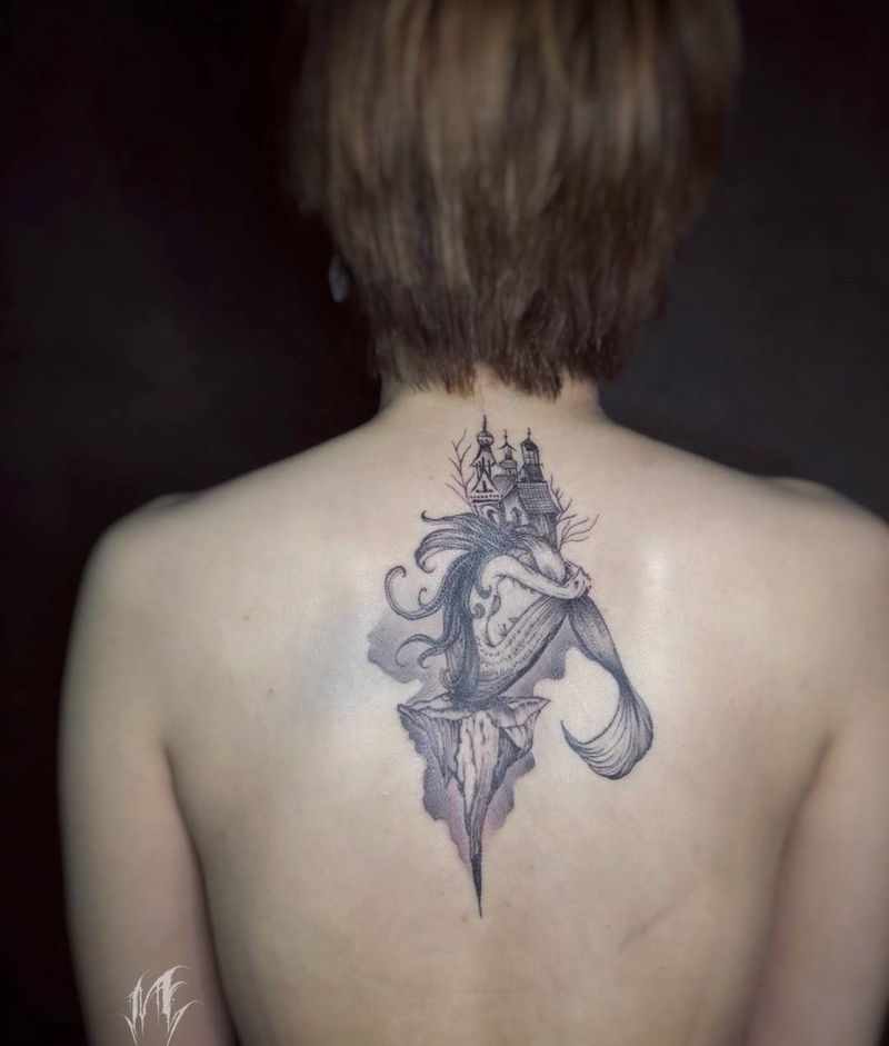 美人鱼纹身图片