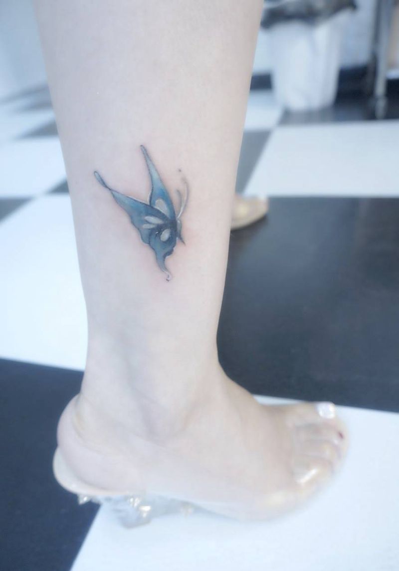 遮盖纹身图片_腿部纹身图案