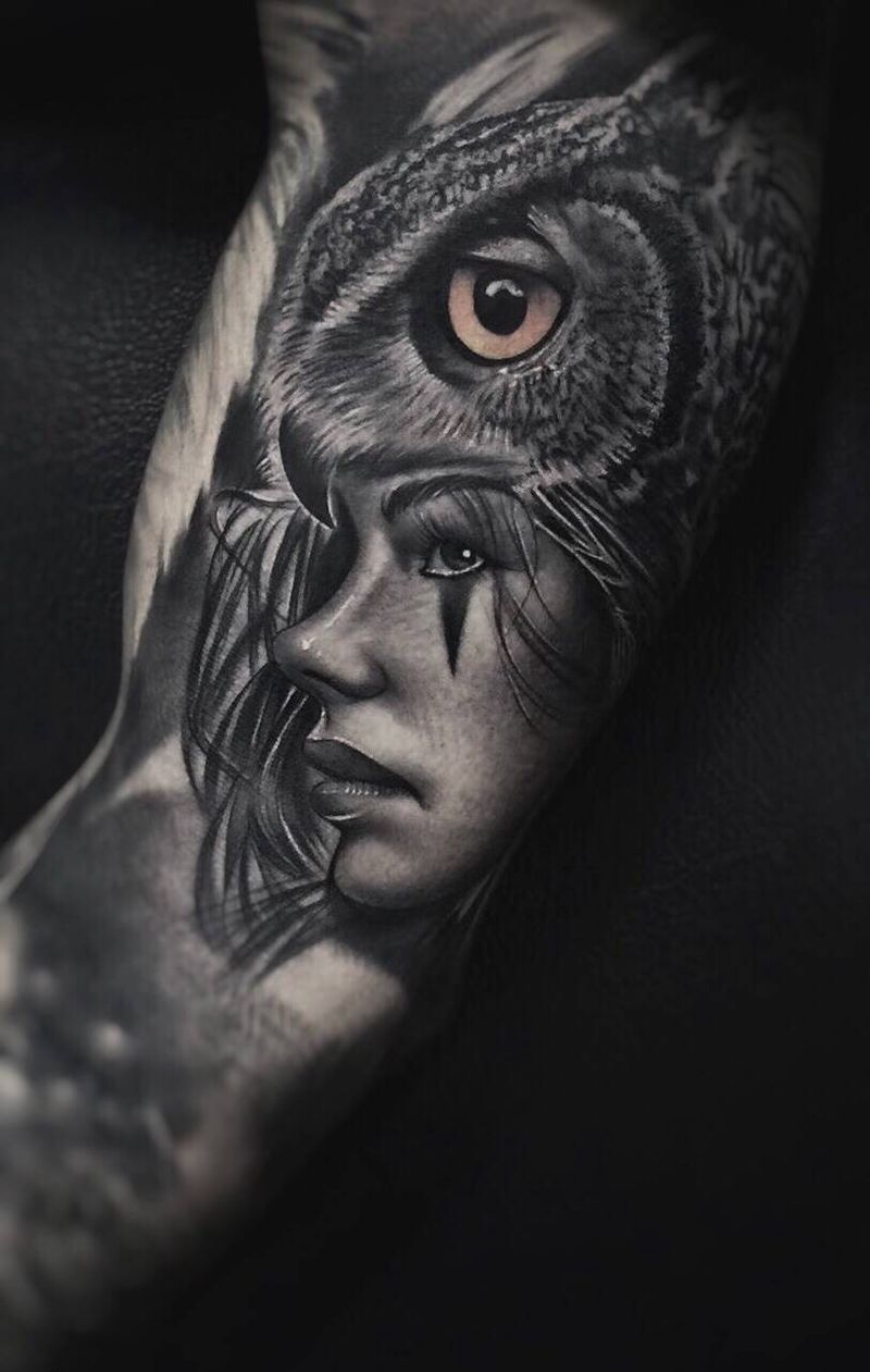 欧美纹身图片_欧美写实纹身图案