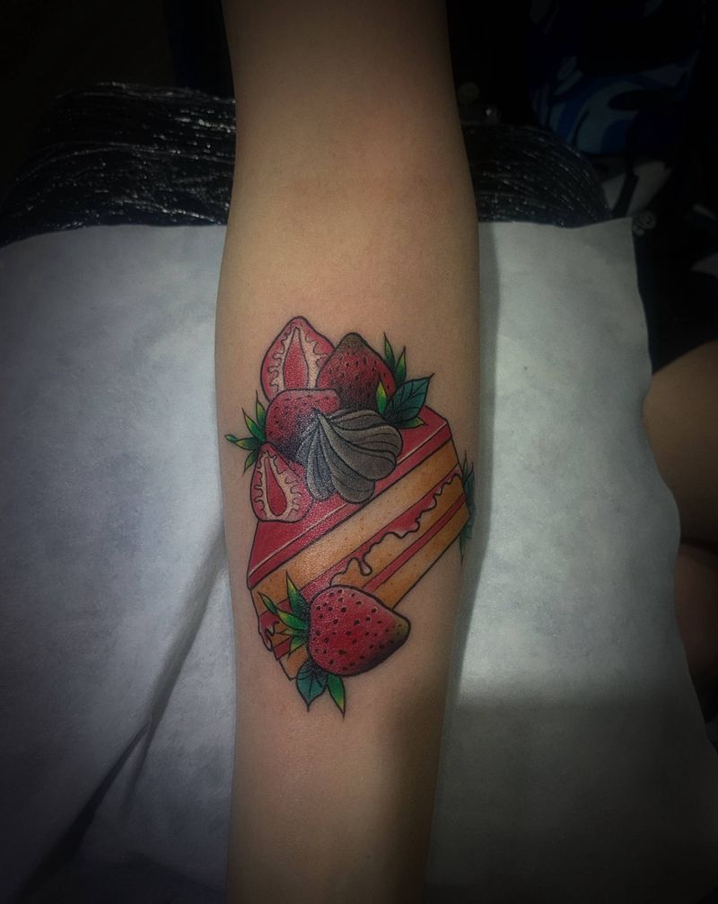 蛋糕纹身图片_New School纹身图案