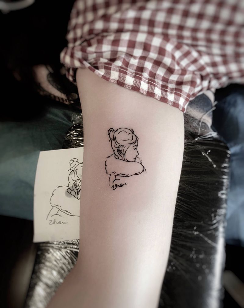 简笔画纹身图片_New School纹身图案