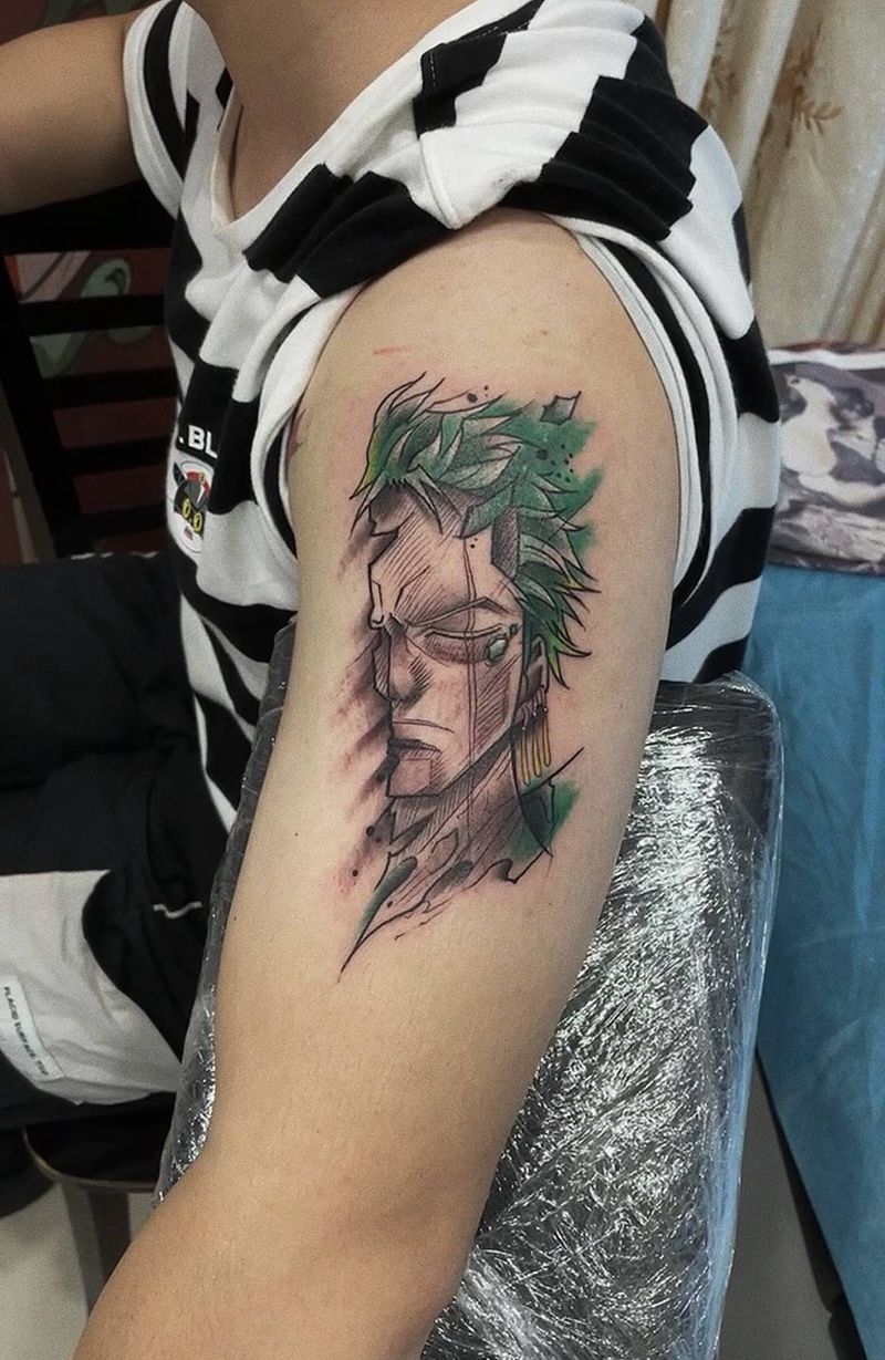 索隆纹身图片_手臂纹身图案(2)_广东省深圳市纹身店-小建纹身工作室