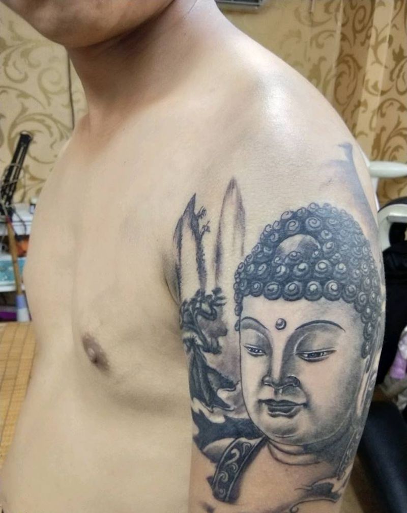 佛纹身图片