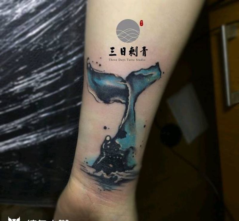 鲸鱼纹身图片