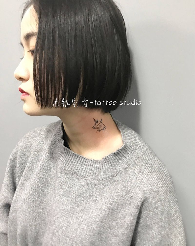 独角兽纹身图片