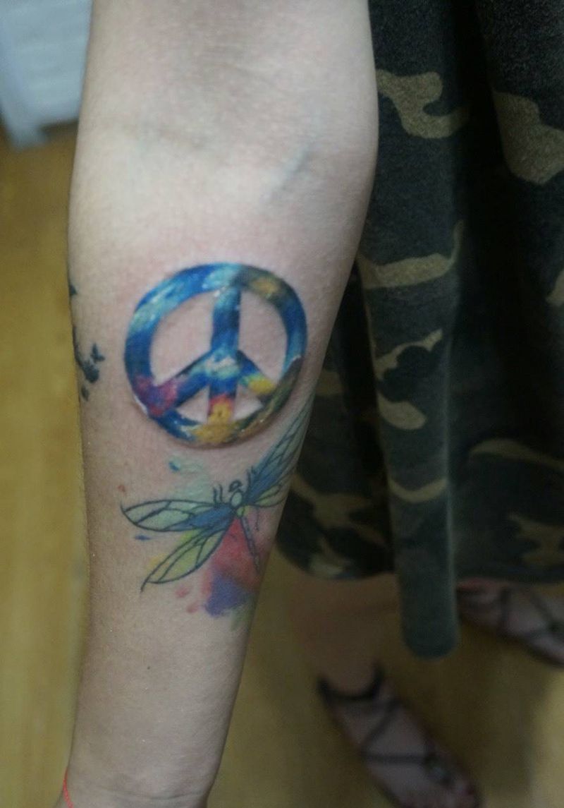 插画版花臂纹身图片