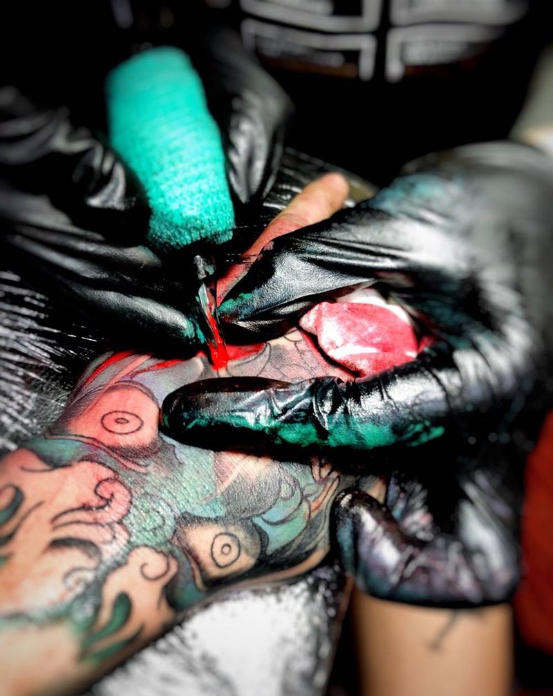 工作照纹身图片