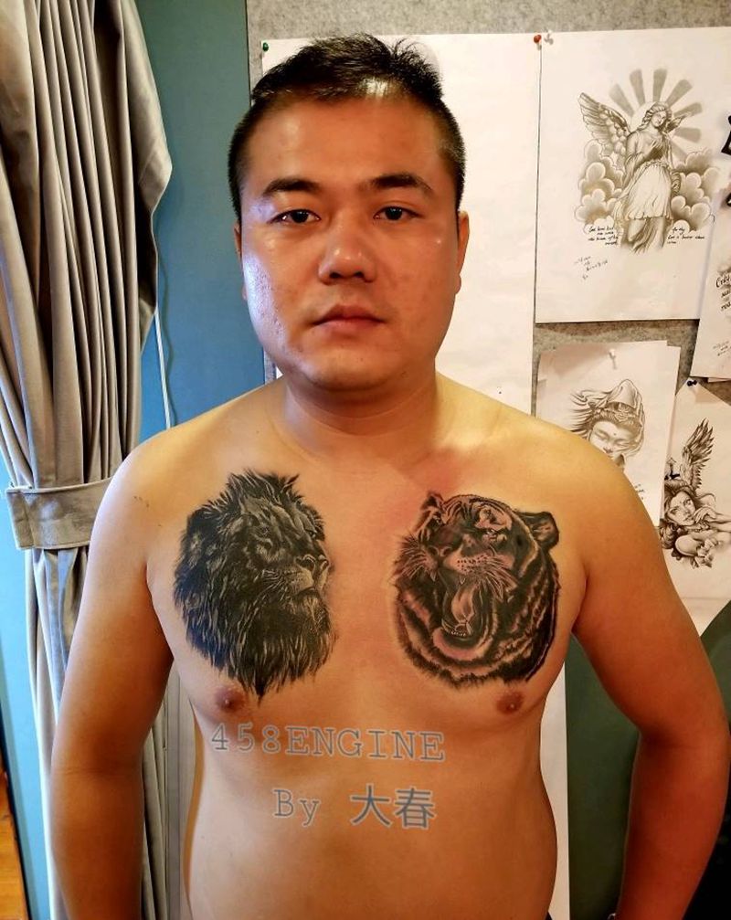 双雄哈哈纹身图片