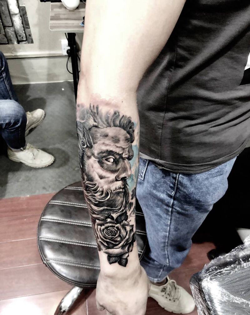 最近部分作品 欢迎咨询纹身图片_欧美写实纹身图案