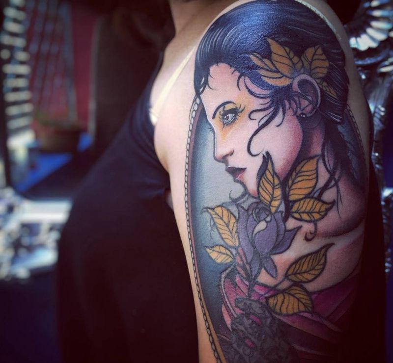 school  大妞子纹身图片