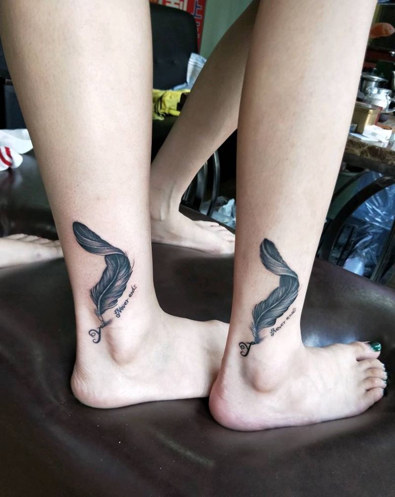 羽毛纹身图片