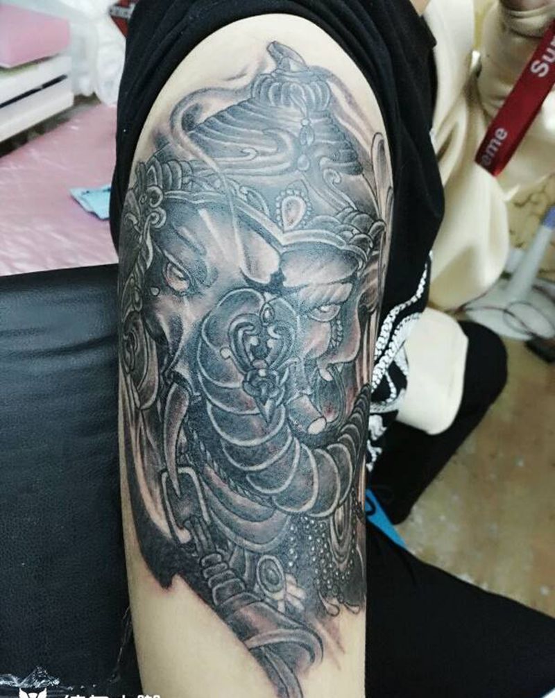 象神纹身图片