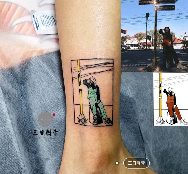 速写纹身图片