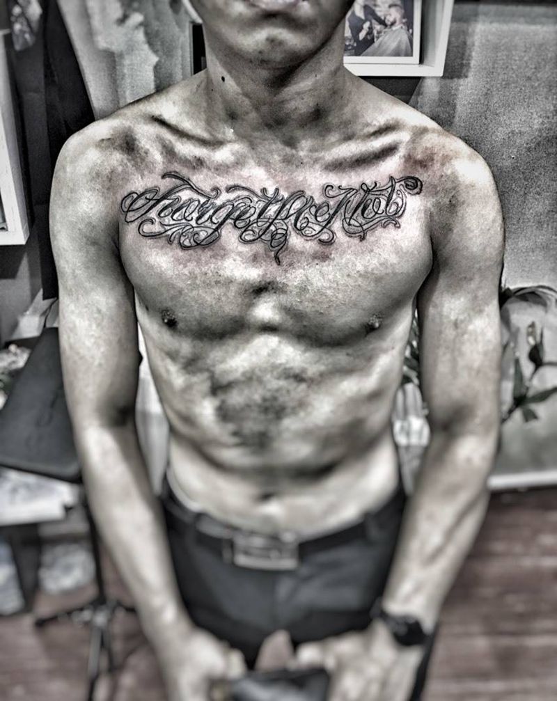 活动价作品奇卡诺花胸纹身图片