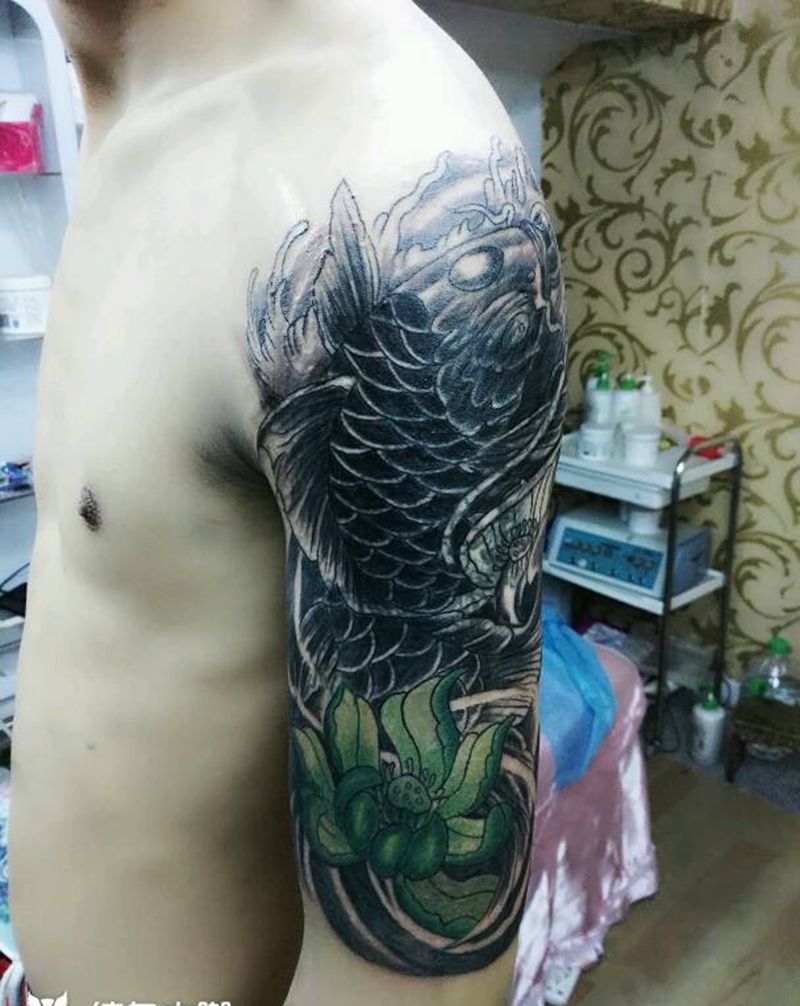 遮盖未完成纹身图片