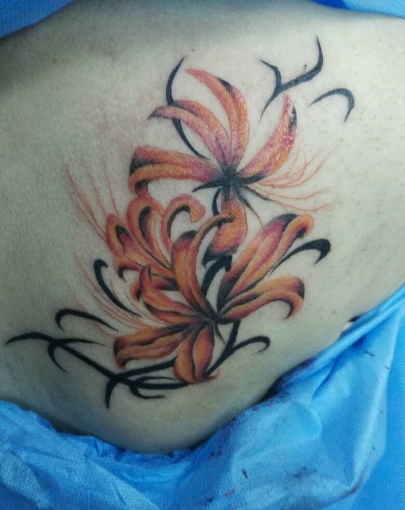 彼岸花纹身图片