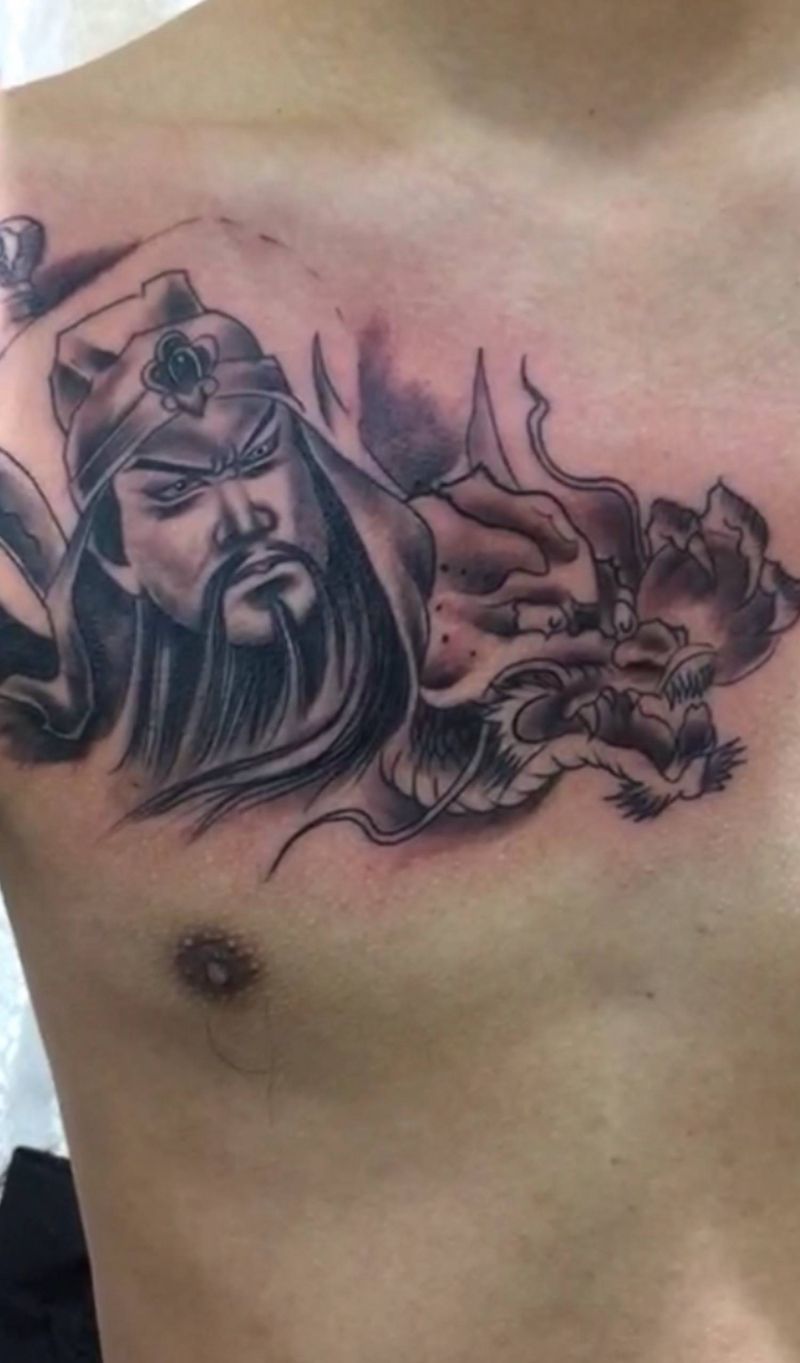 关公纹身图片
