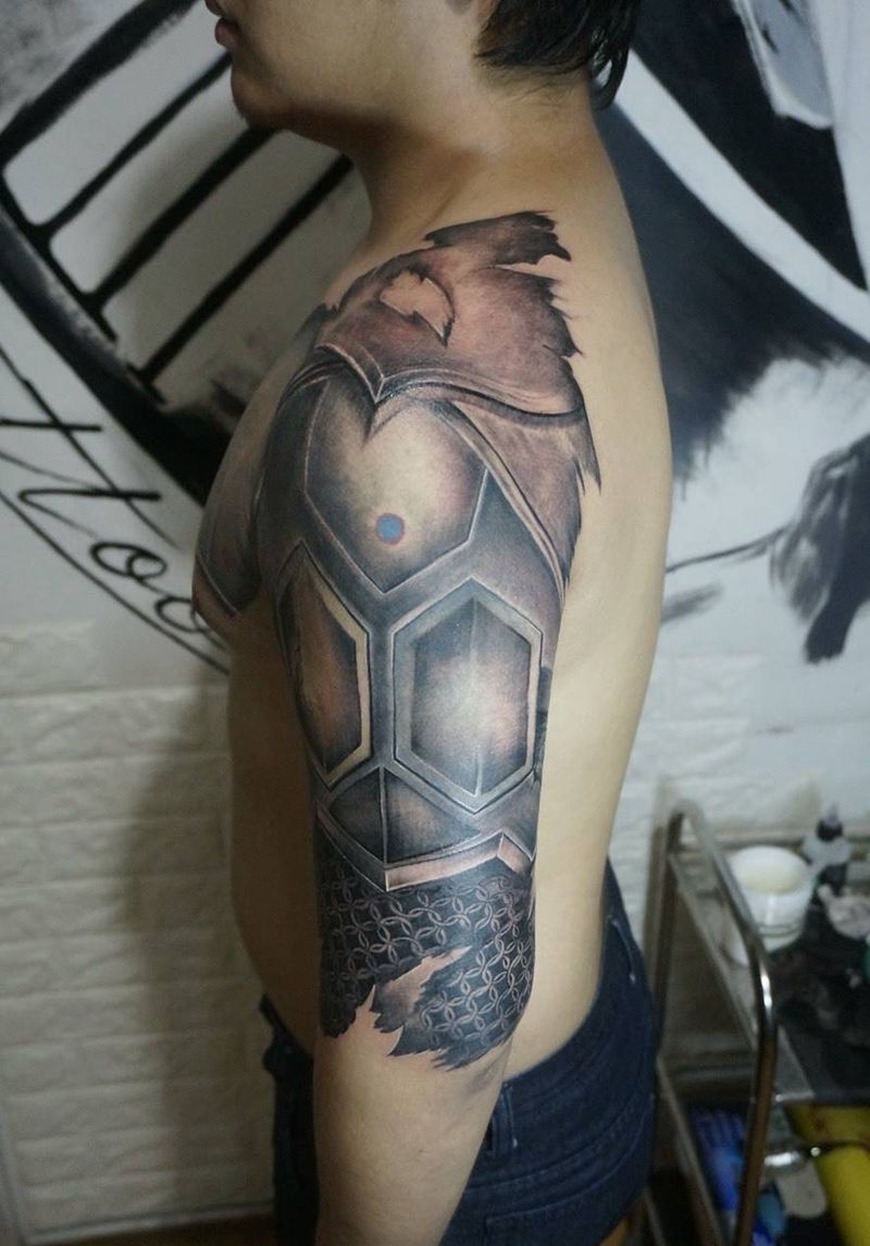 铠甲纹身图片