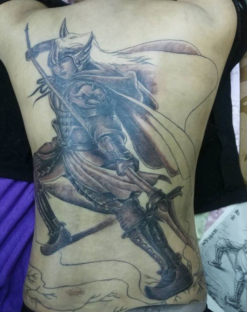 赵子龙纹身图片