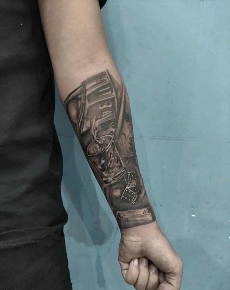 小臂内侧纹身图片_手臂欧美写实纹身图案