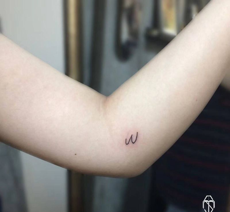 w纹身图片_手臂字母纹身图案