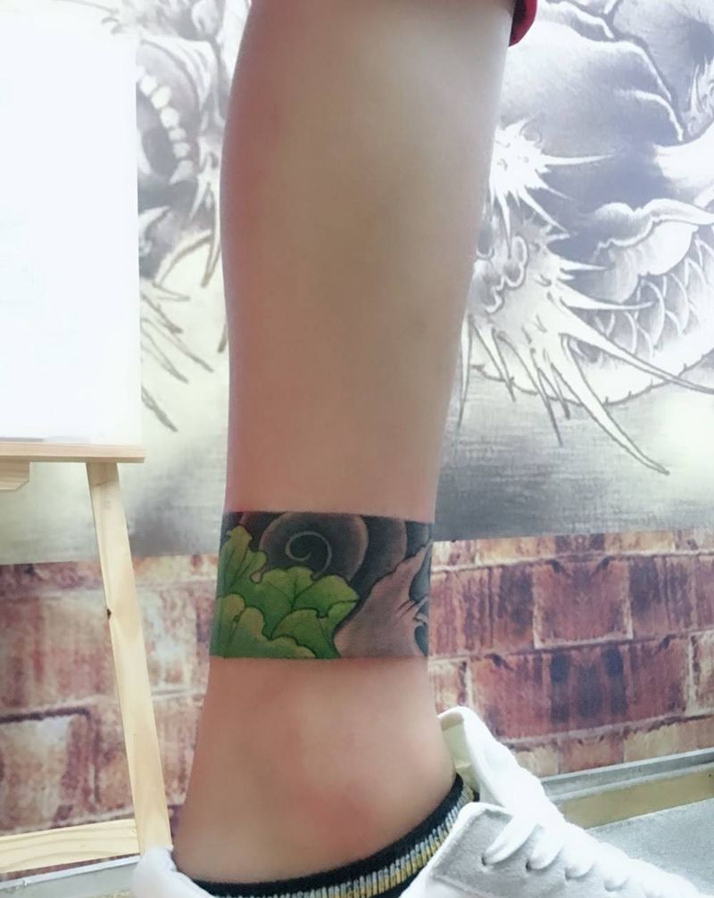 脚环纹身图片
