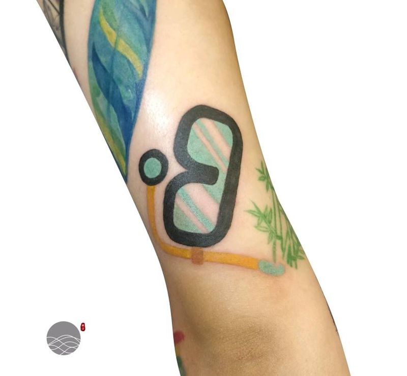 潜水镜纹身图片