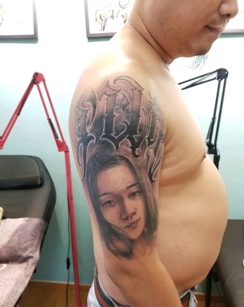 肖像纹身图片