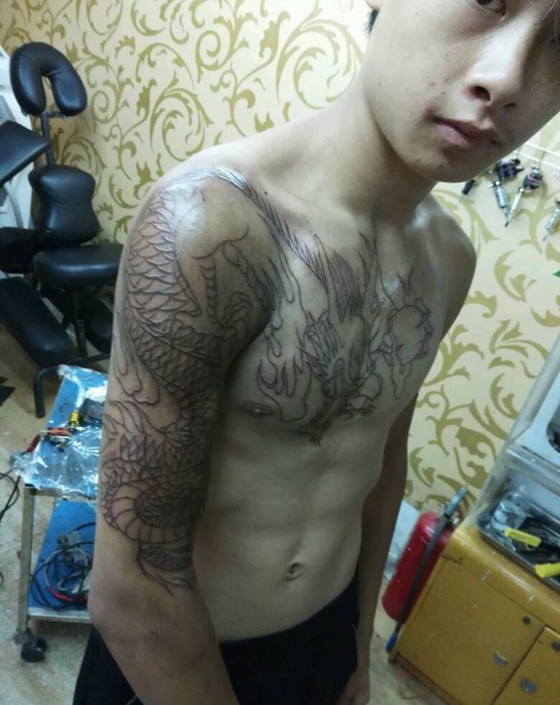 本店纹身作品纹身图片