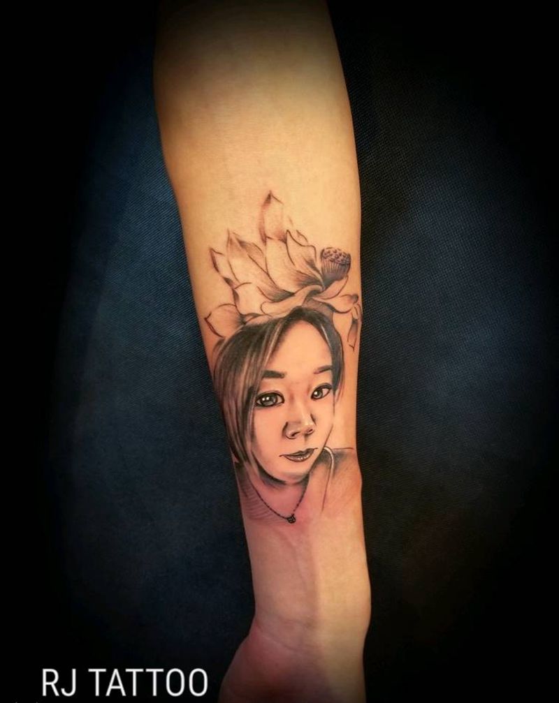 肖像一枚纹身图片