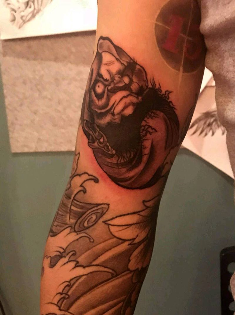 达摩蛋纹身图片