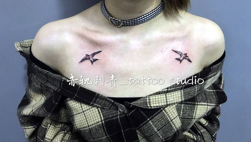 燕子纹身图片