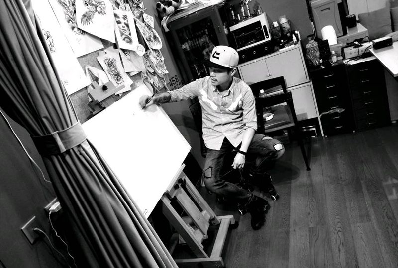 透视课程纹身图片