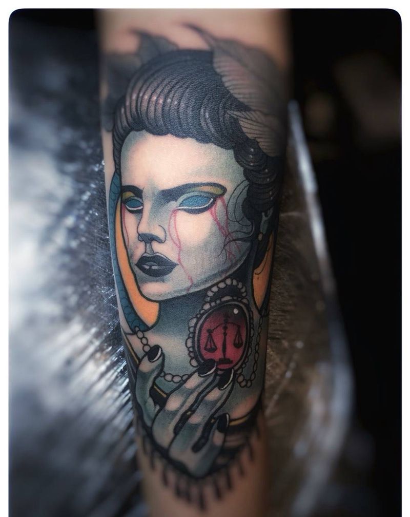 school 魔女纹身图片