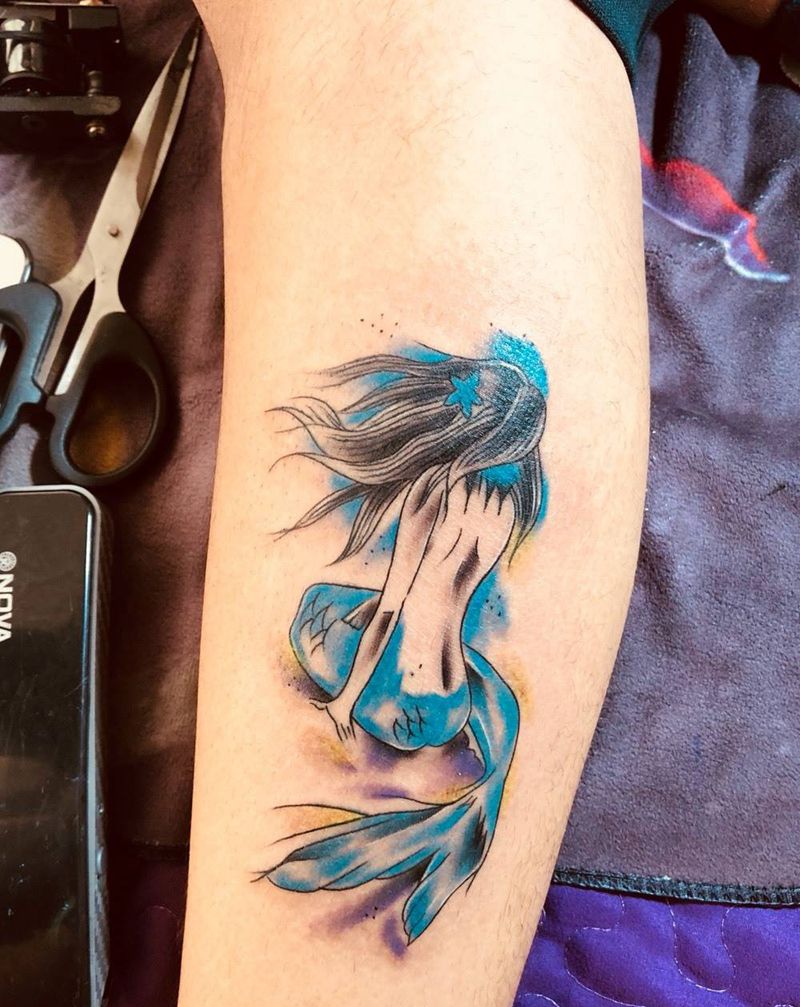 美人鱼纹身图片