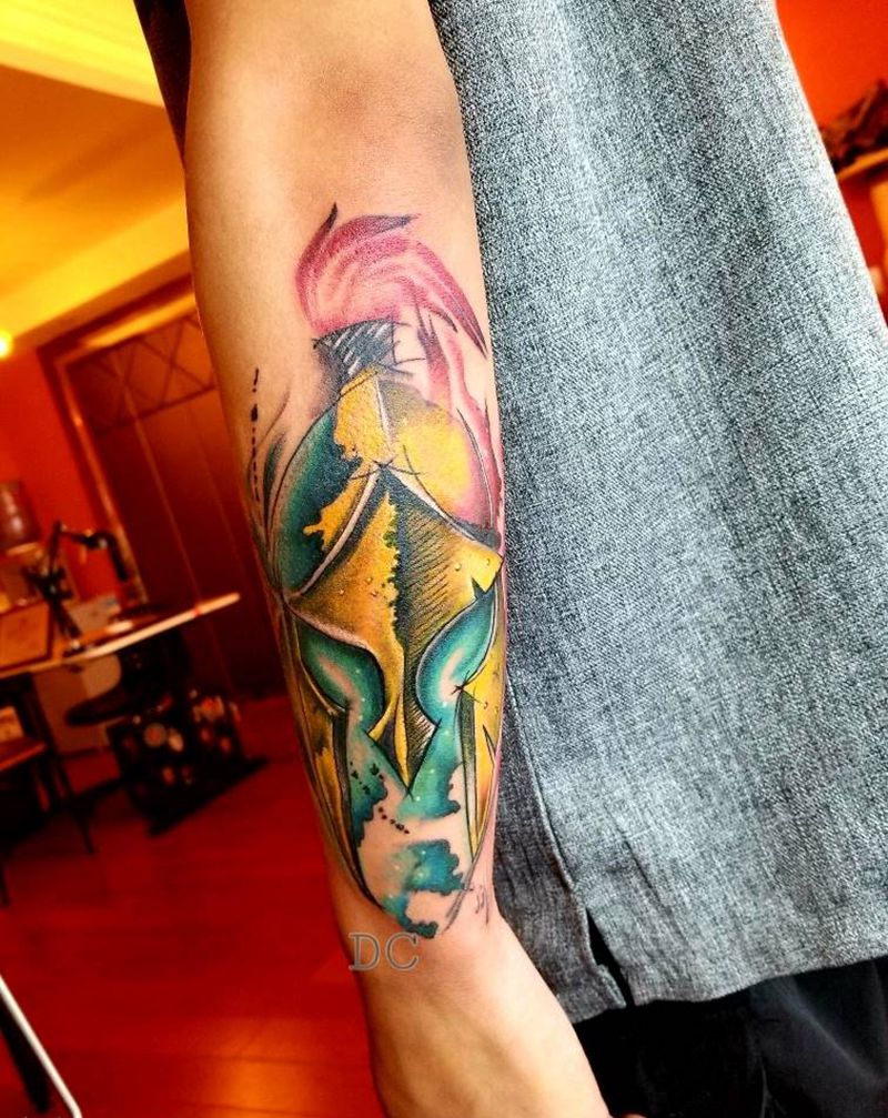 斯巴达纹身图片