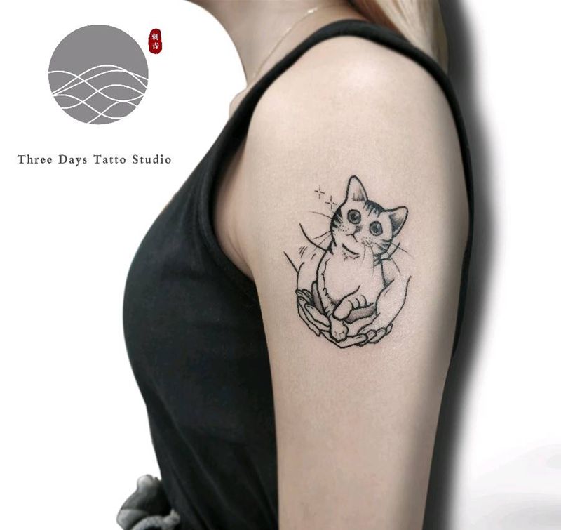 猫咪纹身图片