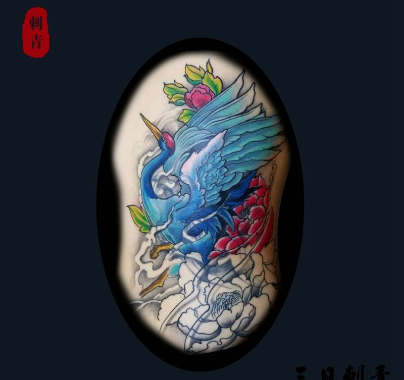 两个遮盖，未完成纹身图片