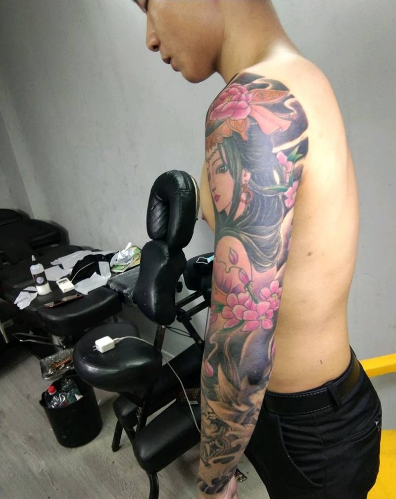 花臂纹身图片_手臂纹身图案