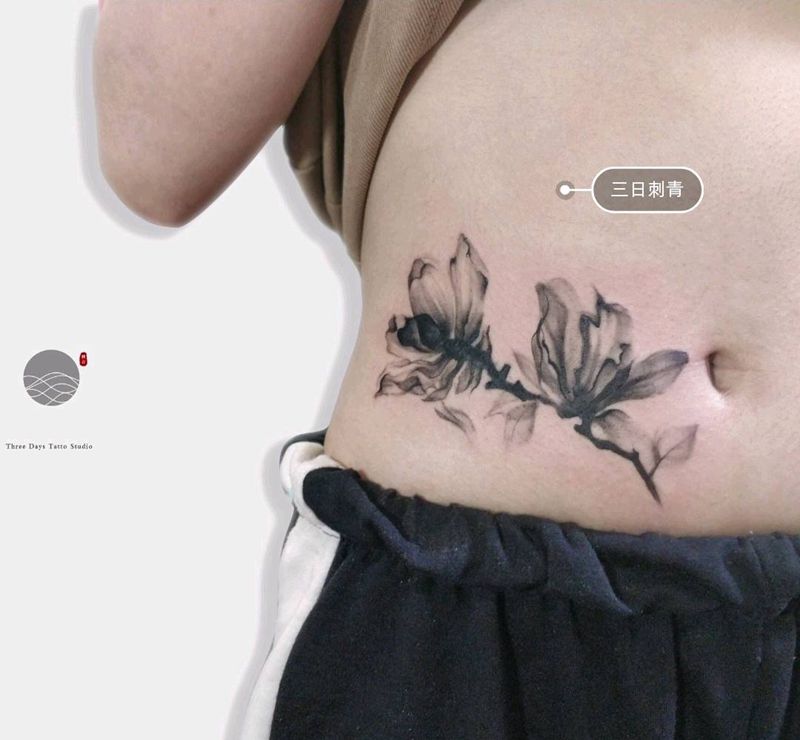 遮盖疤痕纹身图片