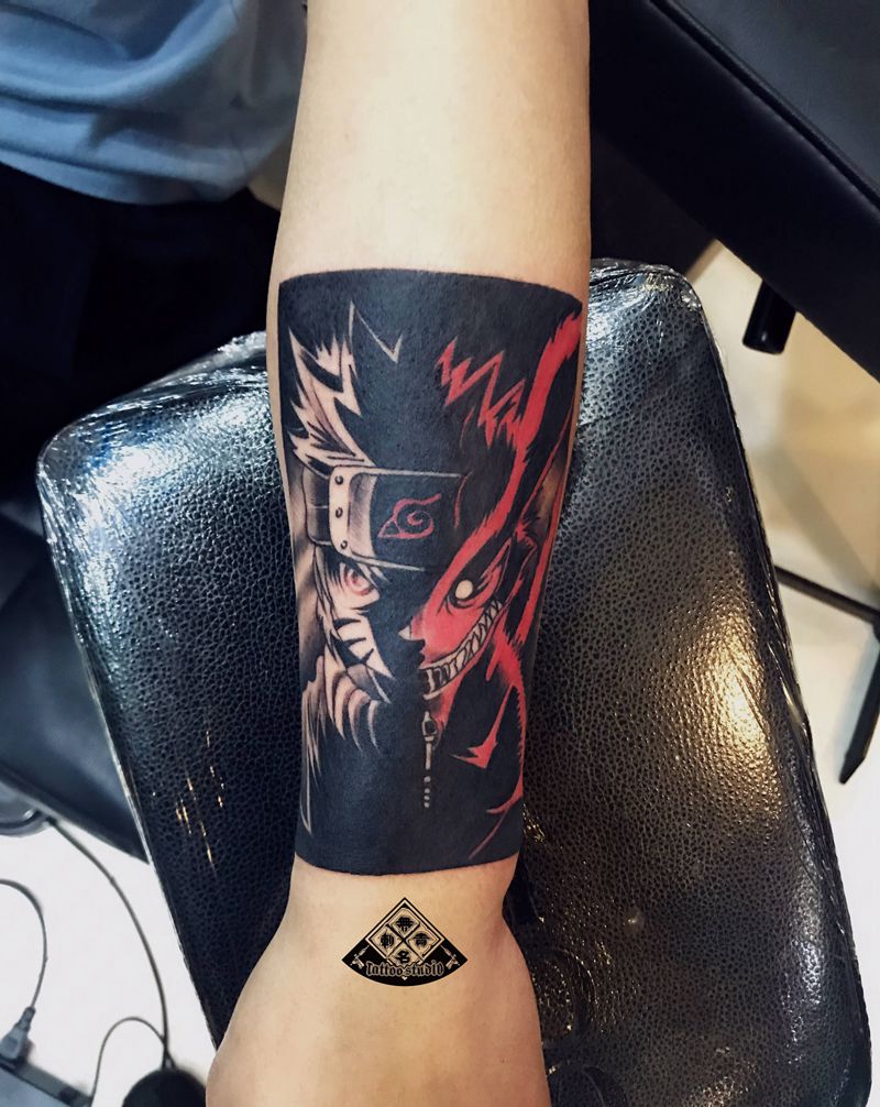 火影纹身图片_New School火影纹身图案