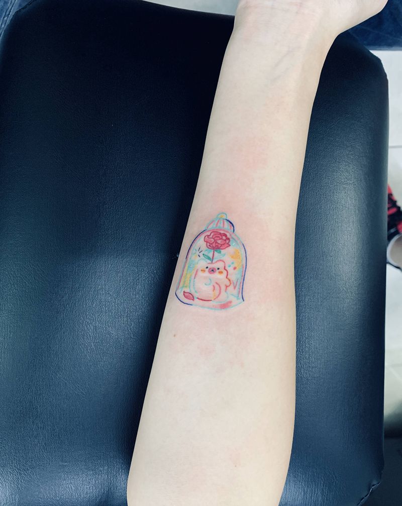 小熊纹身图片_手臂纹身图案