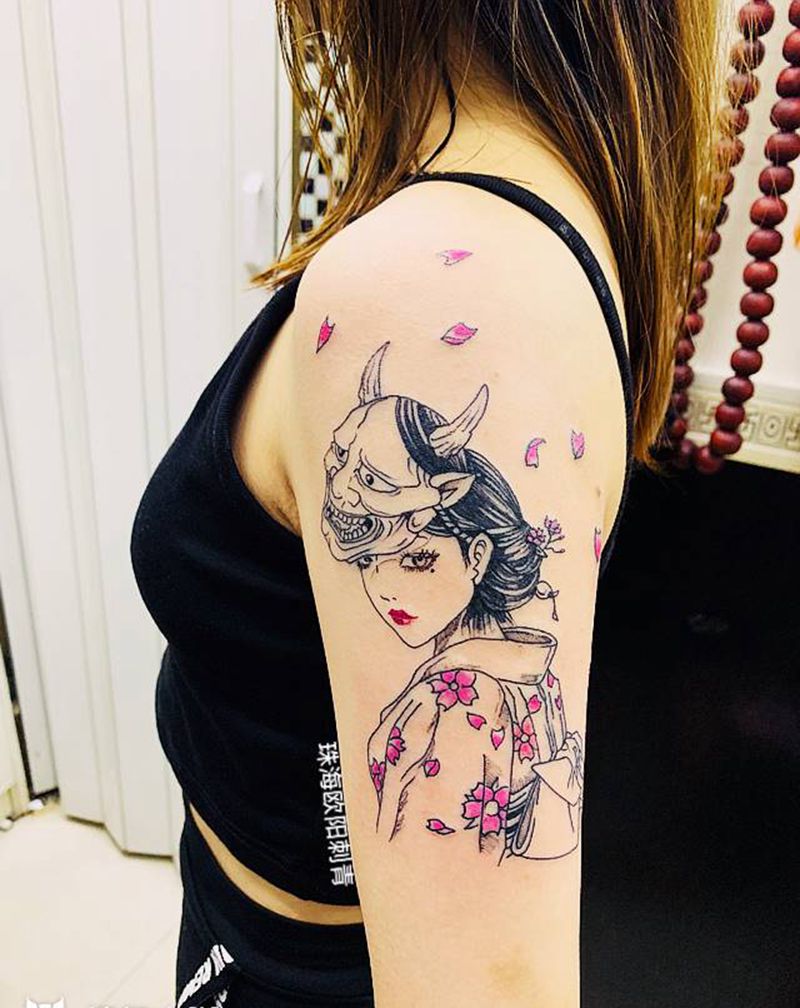 富江纹身图片_手臂纹身图案