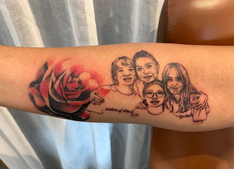 肖像纹身图片_手臂纹身图案